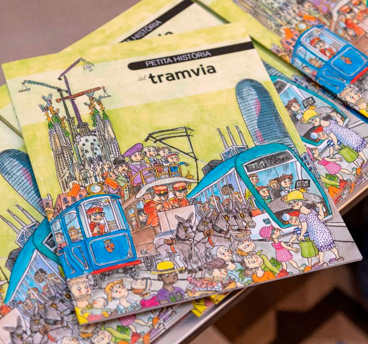 “La petita història del tramvia”, il·lustrada per la Pilarín Bayés, a la botiga online de TRAM