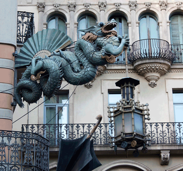 Ruta per descobrir els dracs de Barcelona